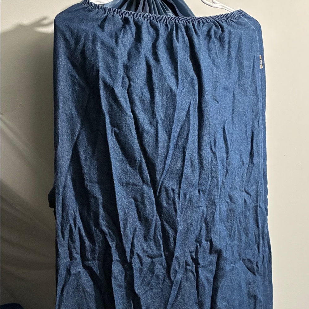 Blue Off-Shoulder Top